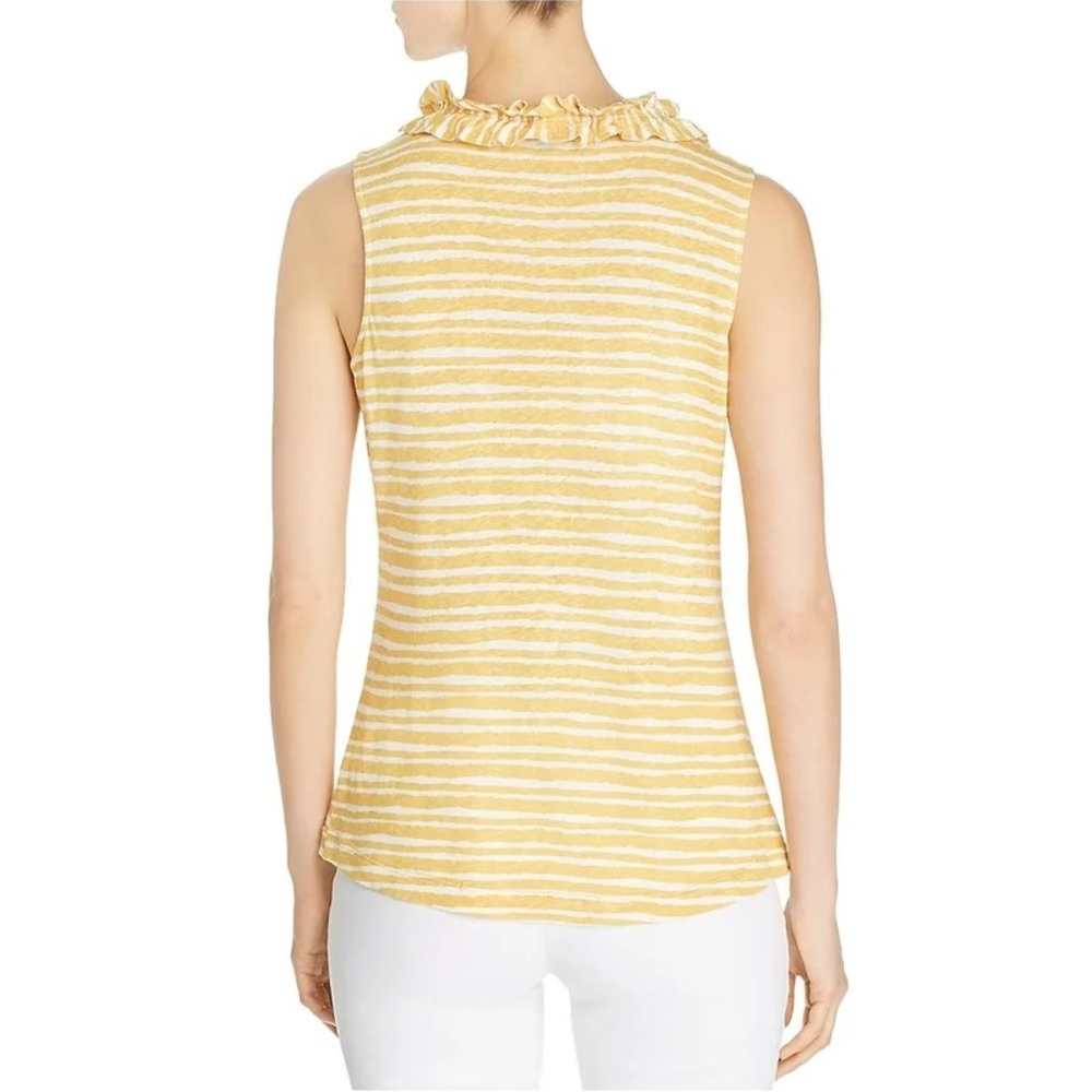 Nic + Zoe Womens‎ Nantucket Linen Blend Sleeveless Top Yellow Size Small - Picture 2 of 9